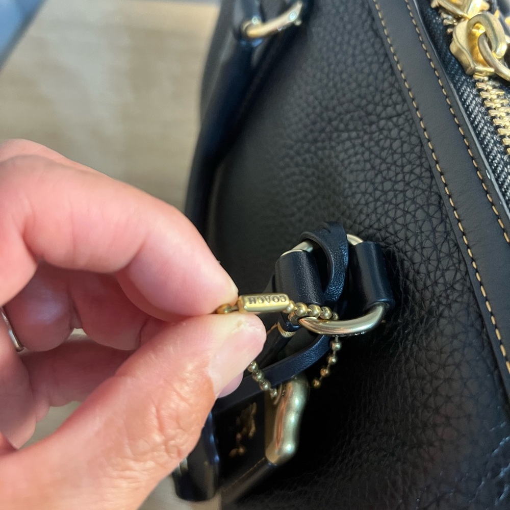 Coach Black Pebbled Leather Handbag (Ruby 25). Selling to @classicgirl85 - Picture 16 of 16